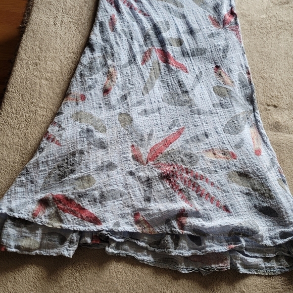 Angela Mara sleeveless cotton blend midi dress size small - Picture 5 of 13